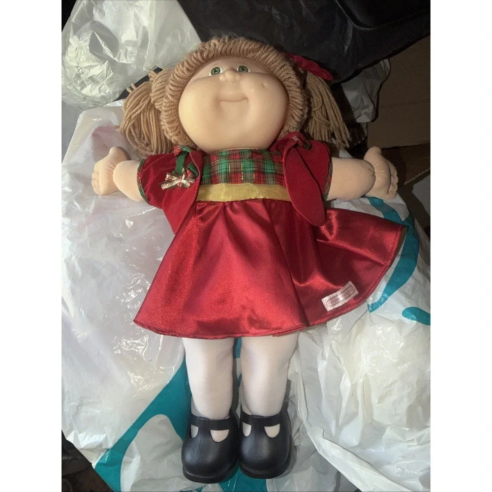 VTG Mattel 1998 Cabbage Patch Kids 15th Anniversary Lt Brown Hair Green Eyes HTF